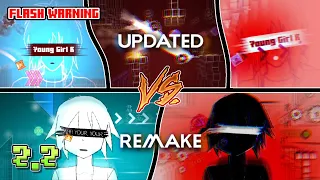 Girl A - Updated vs Remake [Comparison] | Geometry Dash 2.2