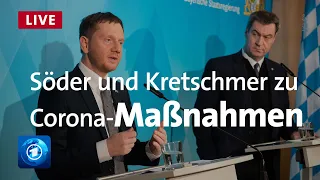 Live: Söder und Kretschmer zu Corona-Maßnahmen