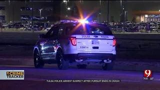 Tulsa Police Arrest Suspect After Pursuit Ends In Crash