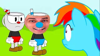 CUPHEAD ВСТРЕЧАЕТ ПОНИ ! - Cuphead meets My Little Pony - РЕАКЦИЯ / REACTION