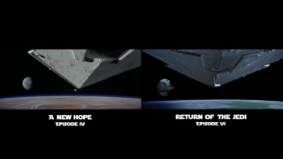 Side By Side || Star Wars Opening Scenes Comparison - Ep 4 vs Ep 6