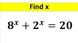 A Nice Algebra Math Problem || Math Olympiad || Find the Value of X | How to Solve @TheMathScholar23