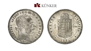 Künker eLive Premium Auction 407: Raritäten der Münzprägung des Kaisers Franz Josef I.
