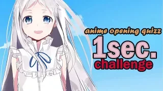 ANIME OPENING QUIZ | 1sec. CHALLENGE | 20 OPENINGS