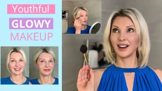 Anti-Aging Glowy Makeup Tutorial For Mature Skin / Over 50