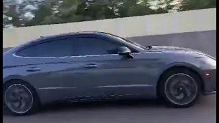 Hyundai Sonata N Line Straight Piped W/ A2B High Flow Downpipe On Highway