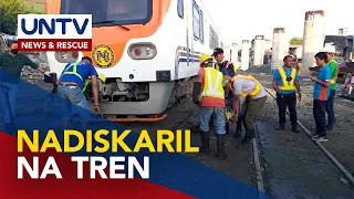 Tren ng PNR, nadiskaril sa Maynila; ilang biyahe, naantala