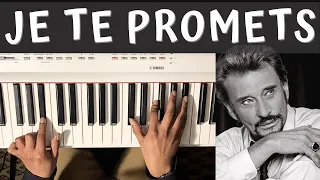 Piano Lesson // JOHNNY HALLYDAY - JE TE PROMETS  (Tutorial)