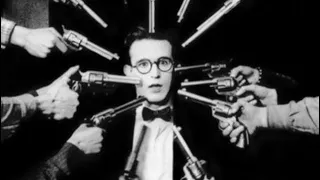 Harold Lloyd relentlessly beats up a guy for thirty seconds #1920s #silentfilms