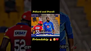 Pollard and Powell friendship ❤️ 💖 🔥 | Freindship sence in cricket | #cricket #shorts