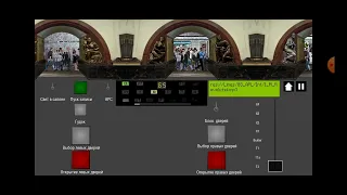 Simulator  moscow metro 2D поездка на Новогоднем поезде ЁЖ 3РУ1 АПЛ