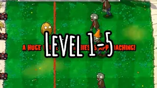 Level 1-5 | 🌵Plants vs Zombies🧟‍♂️ | Bowling..!