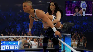 WWE 2K24 Smackdown Ivy Nile vs Nikki Cross (w/Smackdown Women’s Champion, Rhea Ripley Ringside)