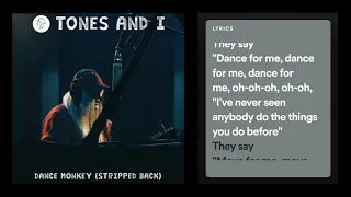 TONES AND I - Dance Monkey (Lyrics) Stripped Back | DiNEMIK MUSiC
