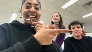 my friends try asmr in the library 🤫📚