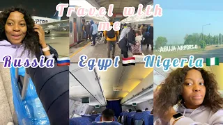 My trip to Nigeria pt1 / Russia 🇷🇺 to Egypt 🇪🇬 to Nigeria 🇳🇬| Experiences | Travel vlog