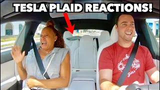 Tesla Model S Plaid Launch Reactions *Hilarious*