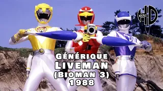 Générique de Liveman (Bioman 3) (超獣戦隊ライブマン) - 1988 - HD