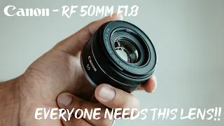 The Canon RF 50mm F1.8 STM Review - Canon's Newest Lens EVERYONE NEEDS!