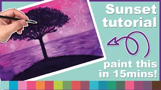 Sunset tutorial - Spectrum Noir aquatint inks