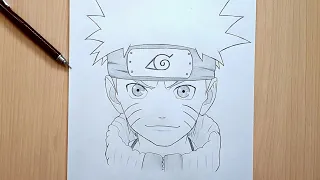 How to draw NARUTO | Naruto uzumaki step by step easy | Tutorial