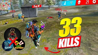 I Broke My Kill Record 🥶 33 Kills Op Solo Vs Squad Gameplay 🎯 Free Fire