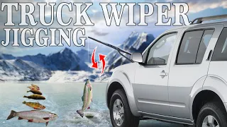 Wiper Blade Ice Fishing Catch & Cook | Winter Overnight Lake Hopping Adventure