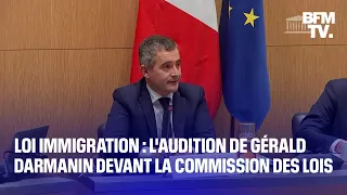 Loi immigration: l'intégralité de l'audition de Gérald Darmanin à l'Assemblée nationale