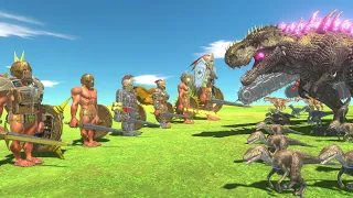 Achilles War - Achilles of Evolution VS T Rex Team - Animal Revolt Battle Simulator