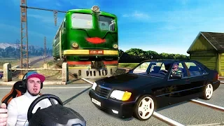 КУПИЛ БАНДИТСКИЙ МЕРСЕДЕС и ЗАСТРЯЛ НА ЖД ПЕРЕЕЗДЕ в ETS 2