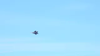 F-22 Raptor chases down an A-4 Skyhawk