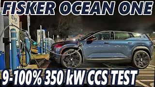 Fisker Ocean One - 9-100% CCS1 350 kW Test