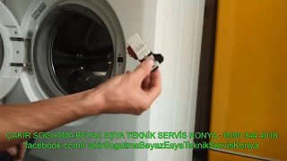 Çamaşır Makinesi Kapak Kilitlemiyor Çalışmıyor ( Kilit Degişim )- Sesli Bilgiler TR - Teknik