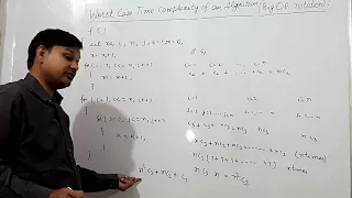 WORST CASE TIME COMPLEXITY OF AN ALGORITHM 2