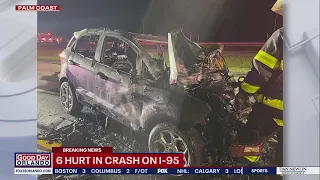 6 injured, including children, after crash on I-95 in Palm Coast