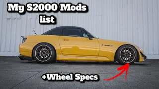 My S2000 Parts list * Secret to perfect wheel fit *