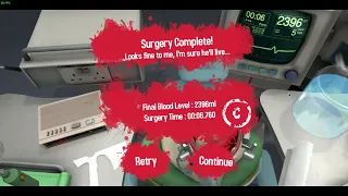(FORMER WORLD RECORD) Surgeon Simulator 2013 - Brain Transplant in 6.760 Seconds!!