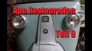 Piaggio Ape 400 Restauration Teil 9 - Die Apeschrauber