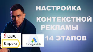 14 этапов настройки контекстной рекламы. Настройка Яндекс Директ и Google Ads