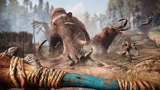 Farcry primal gameplay hunting mammoth