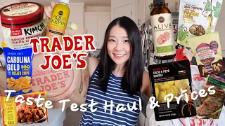 Trader Joe's Haul Taste Test- kimchi, cacio e pepe ravioli, carolina bbq chips, chocolate plantains