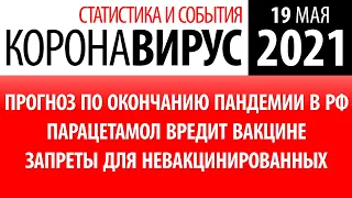 19 мая 2021: статистика коронавируса в России на сегодня