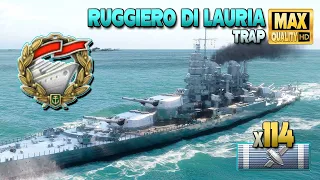 Battleship Ruggiero di Lauria, unexpected result - World of Warships