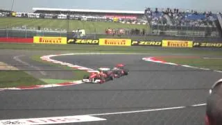 Lewis versus massa last lap British Gp 2011