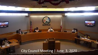 City of Los Banos California, City Council Meeting June 3, 2020