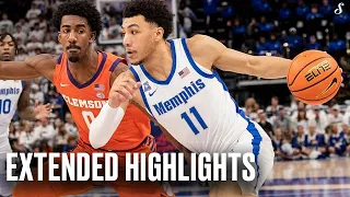 #13 Clemson at Memphis | Extended Highlights | Ft. Jahvon Quinerly (17 Pts) & PJ Hall (21 Pts)