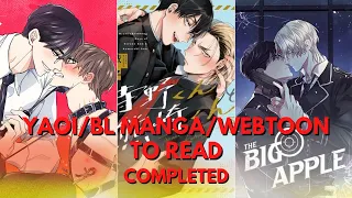 Getting Bored! Read These Top 20 Completed Yaoi/Bl Manga/Webtoon Only For You...