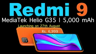 Redmi 9 Launch in india Confirmed | Specs | Price & More