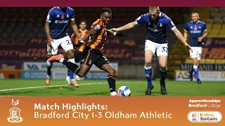 MATCH HIGHLIGHTS: Bradford City 1-3 Oldham Athletic