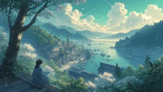 Serene Port Study Music 🚢 | Summer Ocean Breeze - Relaxing Anime Music for Deep Focus & Reading